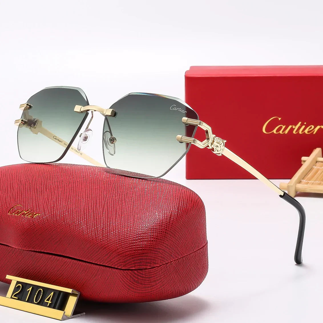Fashion hot 6 color sunglasses 2104