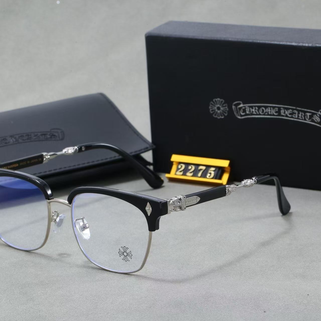 Fashion hot 4 color plain glasses 2275