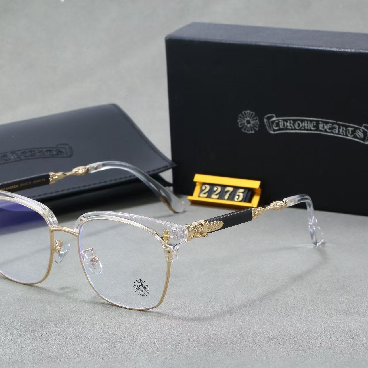 Fashion hot 4 color plain glasses 2275