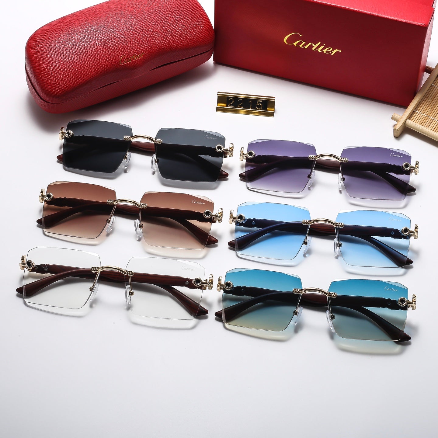 Fashion hot 6 color sunglasses 2215