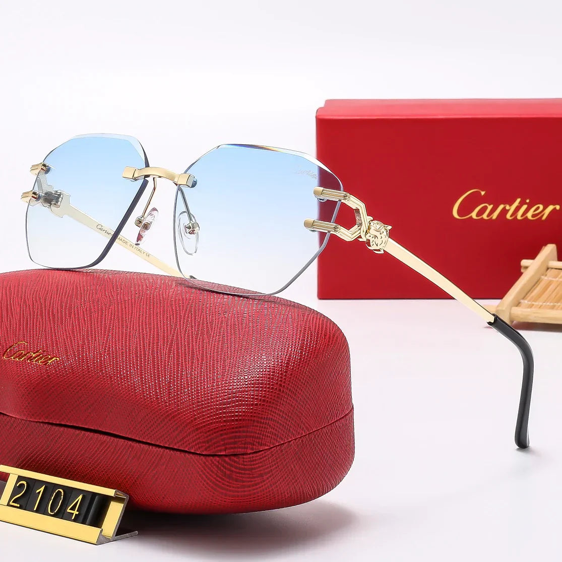 Fashion hot 6 color sunglasses 2104