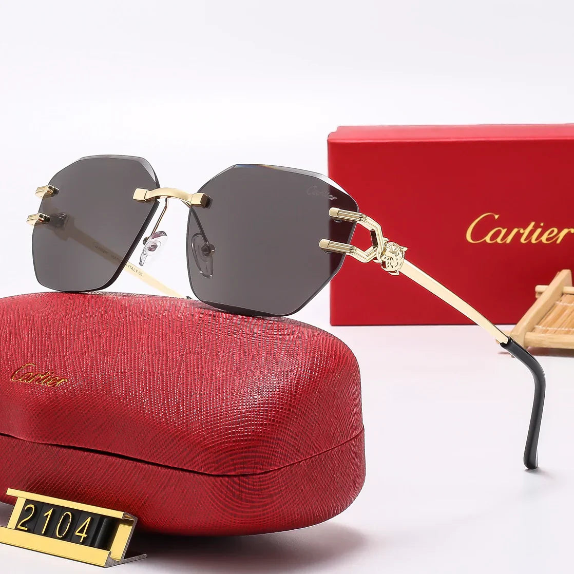 Fashion hot 6 color sunglasses 2104