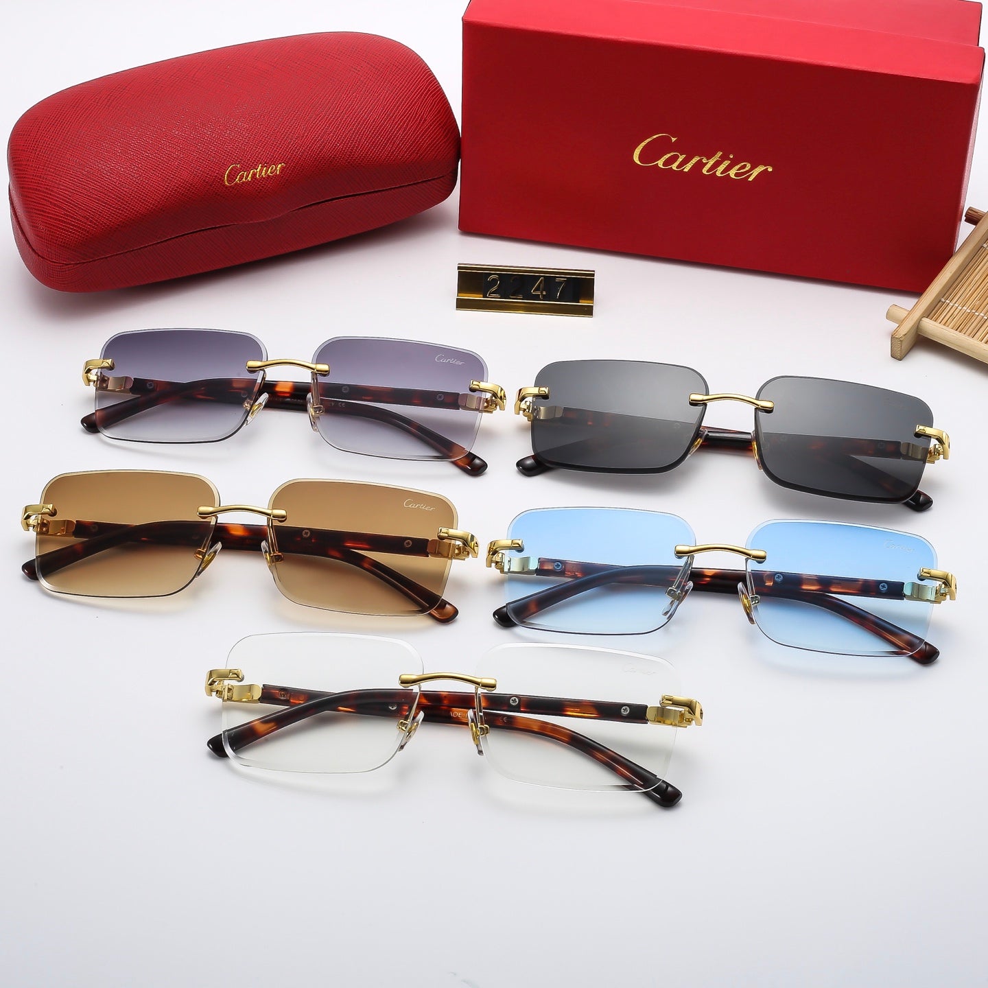 Fashion hot 5 color sunglasses 2247