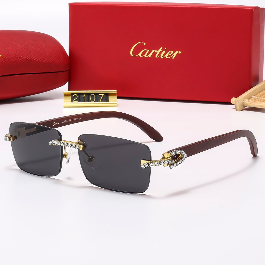 Fashion hot 6 color sunglasses 2107