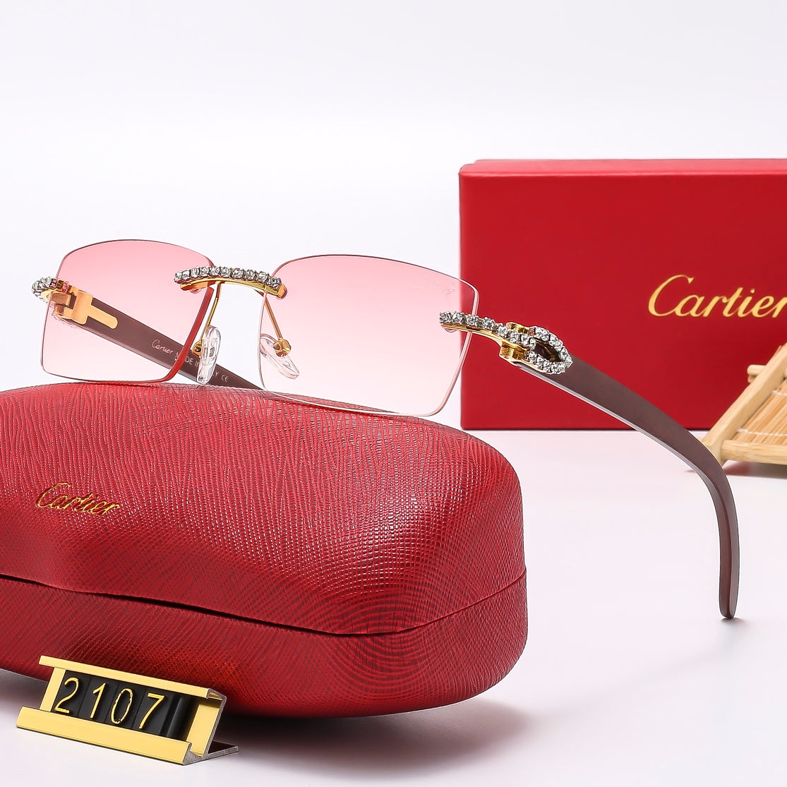 Fashion hot 6 color sunglasses 2107