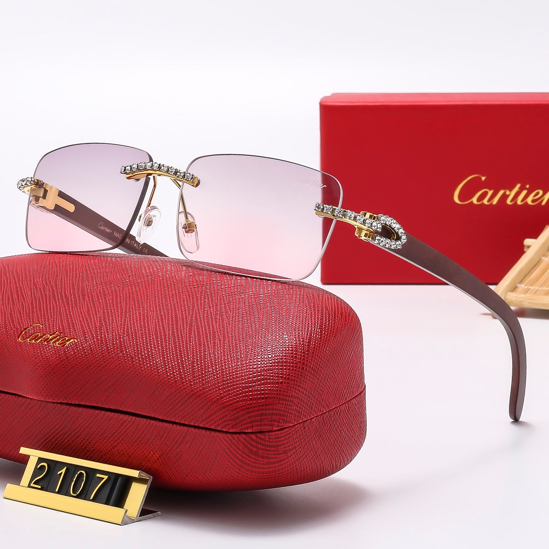 Fashion hot 6 color sunglasses 2107
