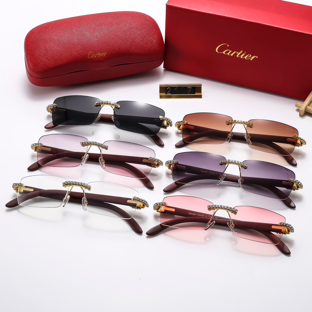 Fashion hot 6 color sunglasses 2107