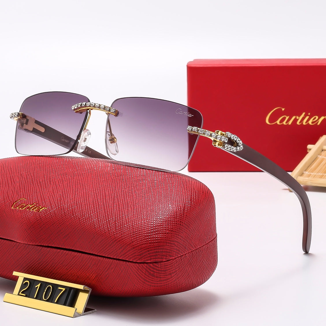 Fashion hot 6 color sunglasses 2107