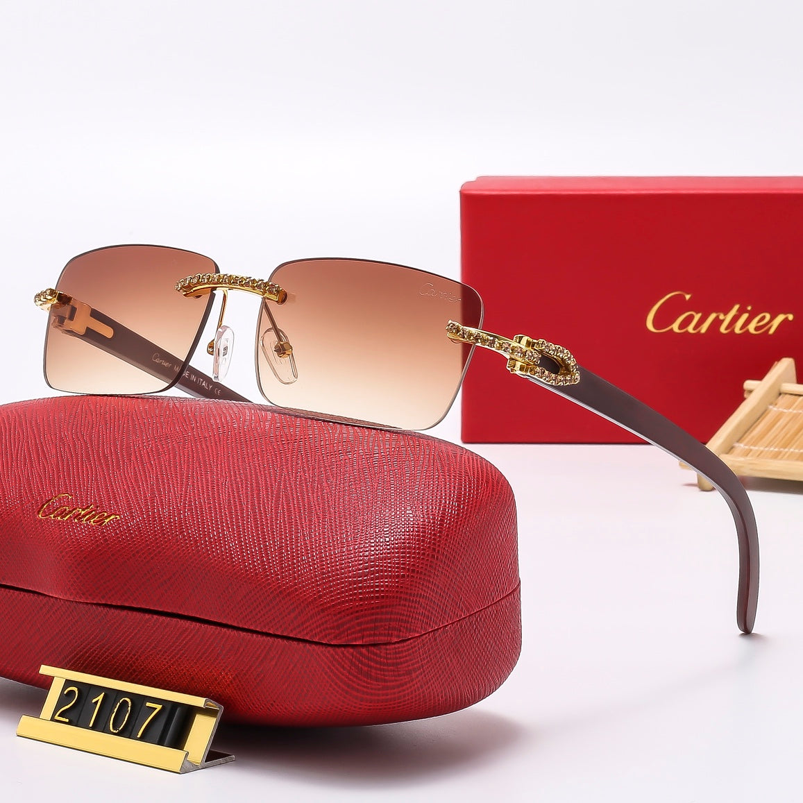 Fashion hot 6 color sunglasses 2107
